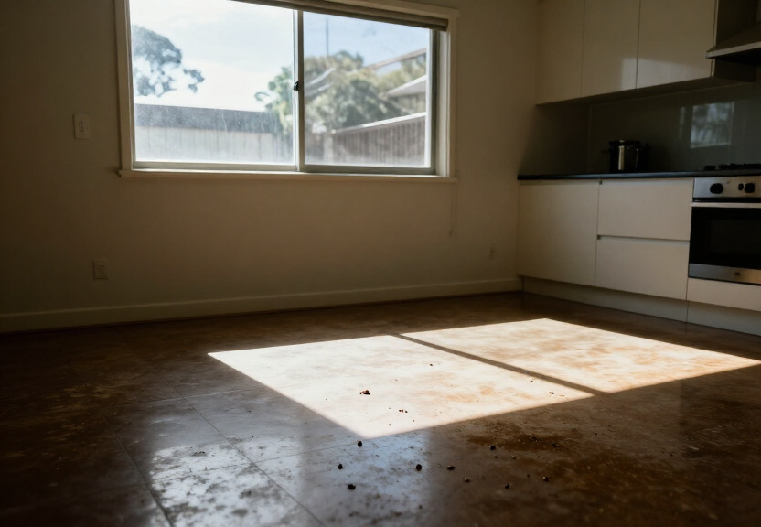 Bed bug infestation in a Lilli Pilli bedroom before treatment
